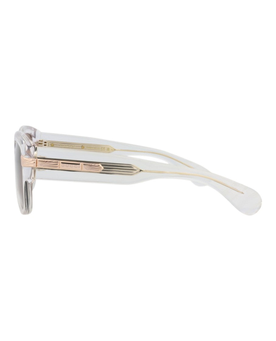 Gucci Square-Frame Sunglasses With Gold Detailing And Recycled Acetate