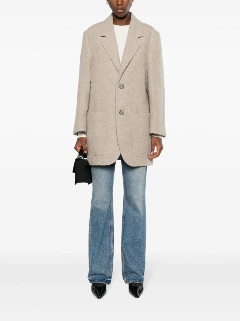 Ami Wool-Blend Bouclé Blazer