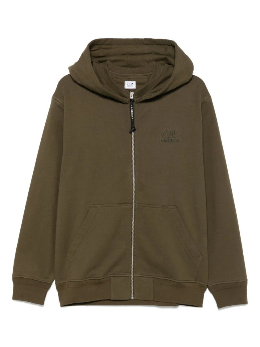 C.P. Company Logo-Embroidered Hoodie