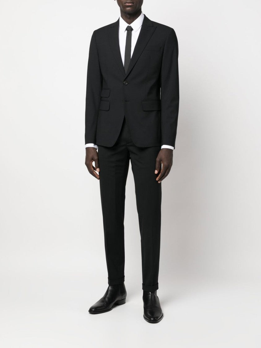 Dsquared2 Single-Breasted Black Suit With Tailored Blazer