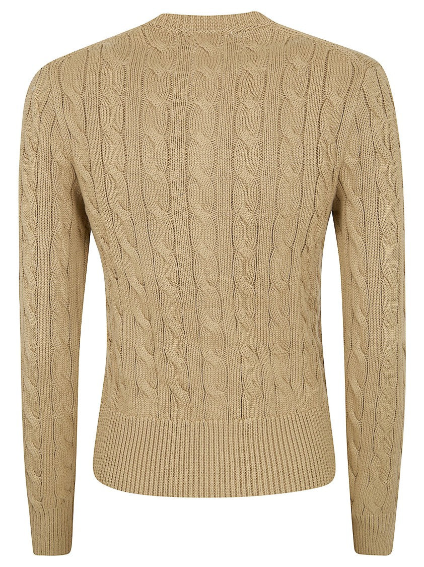 Polo Ralph Lauren Cable Knit Cardigan With Button-Down Front