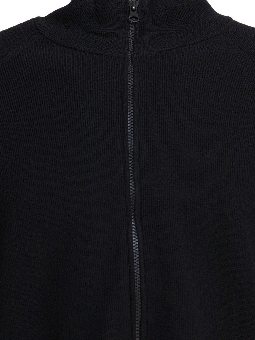 C.P. Company Tailored Zip-Up Cardigan In Fine Ribbed Merino Wool