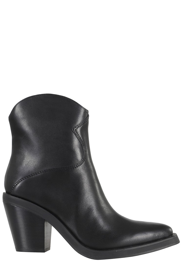 Ash Ankle Boots With Smooth Leather Upper