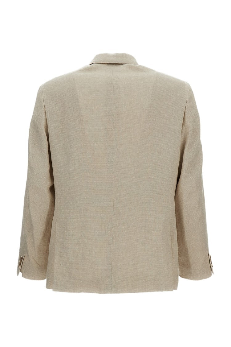 Kaptain Sunshine Double-Breasted Linen And Silk-Blend Jacket