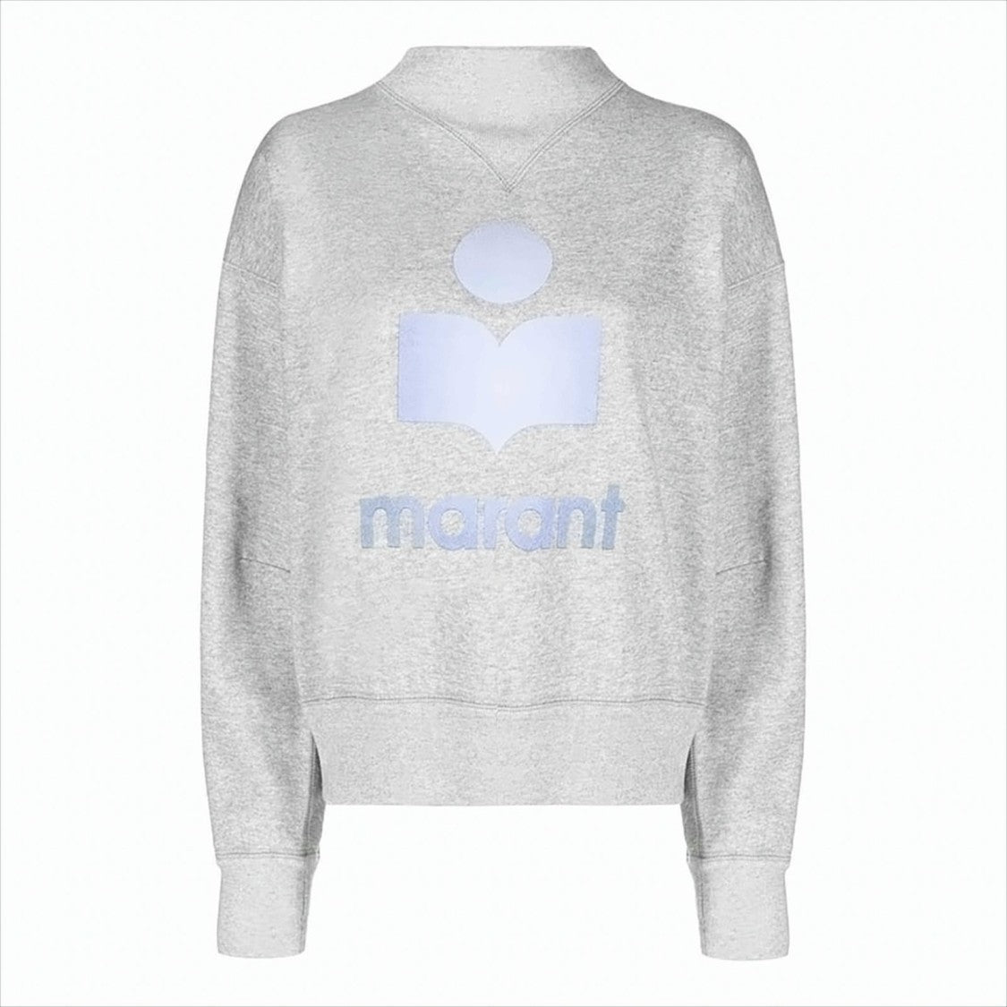 Isabel Marant Étoile Relaxed-Fit Heather Grey Sweatshirt With Minimalist Logo
