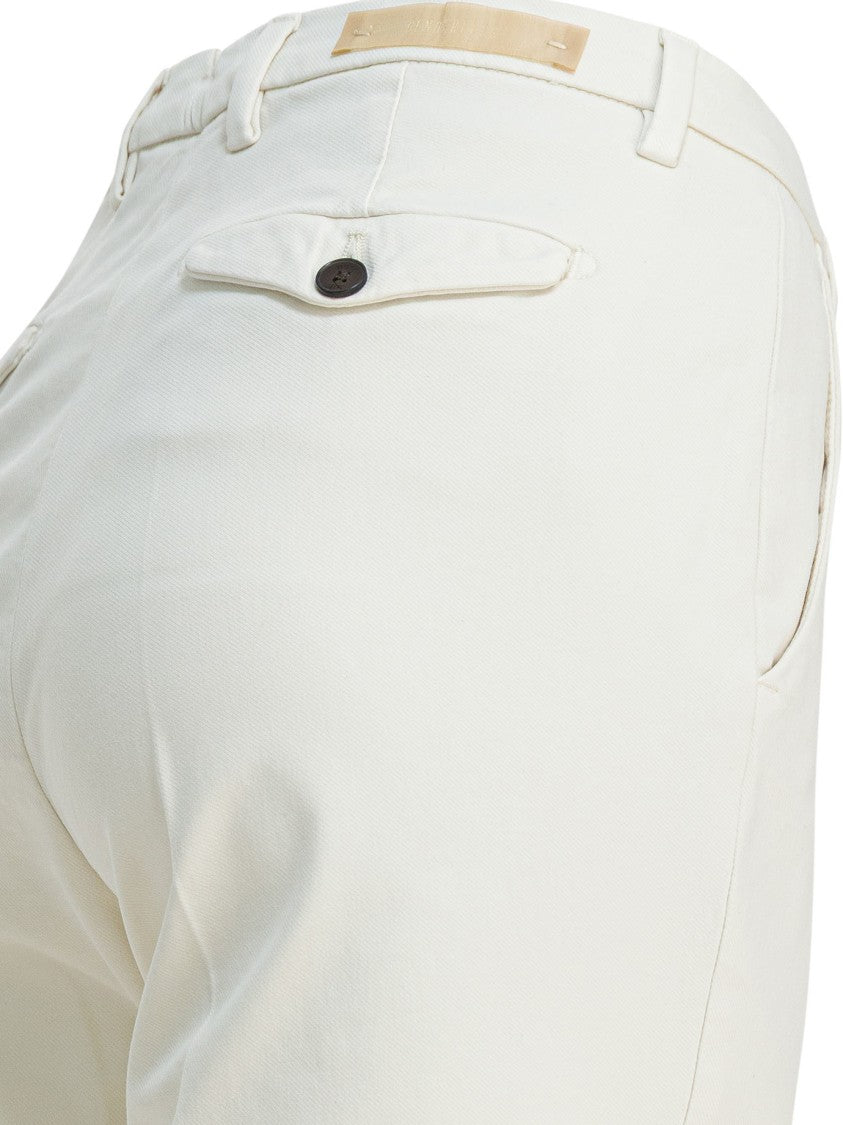 Briglia Tailored Beige Trousers With Mid-Rise Waist