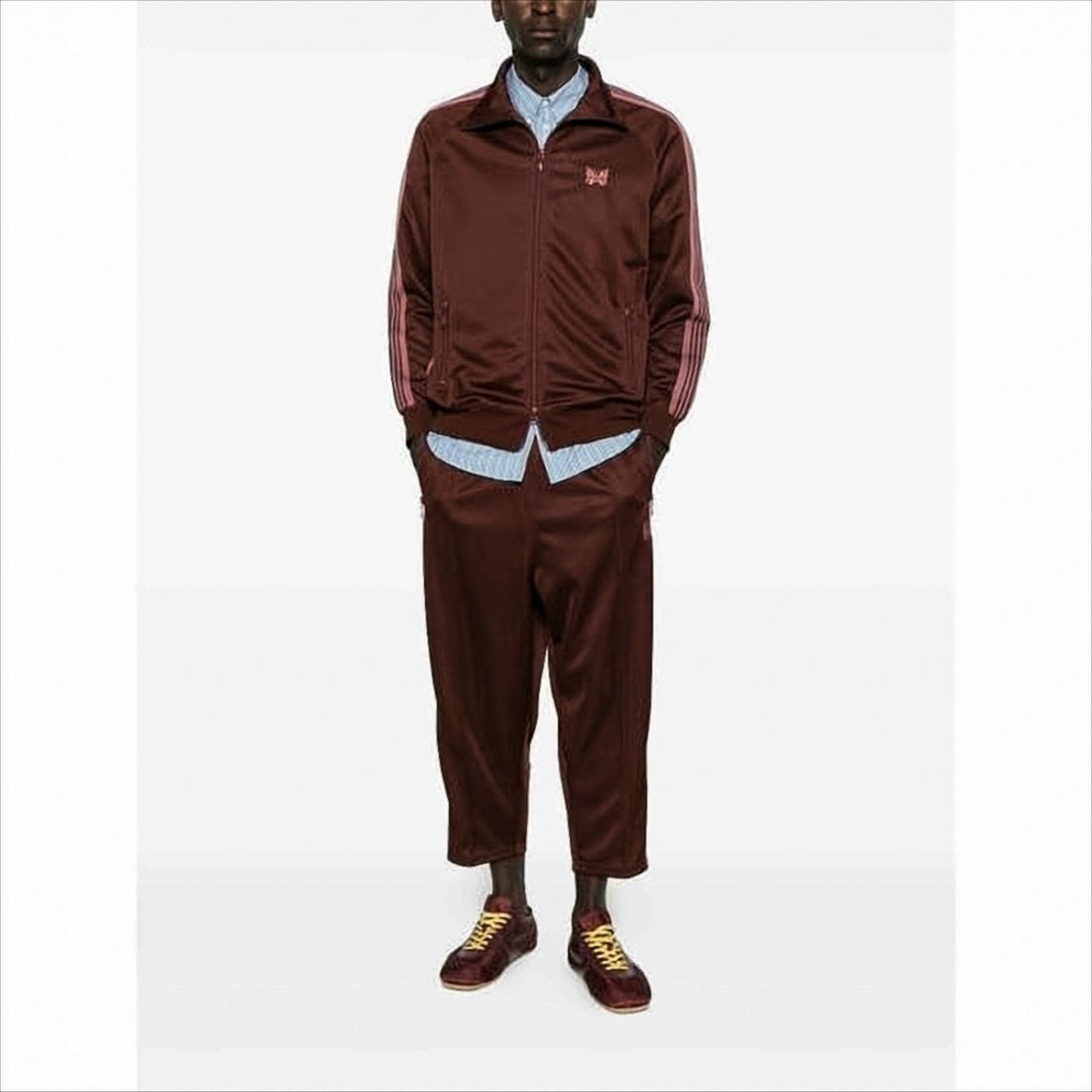Needles Smooth Polyester Track Jacket With Contrasting Stripes