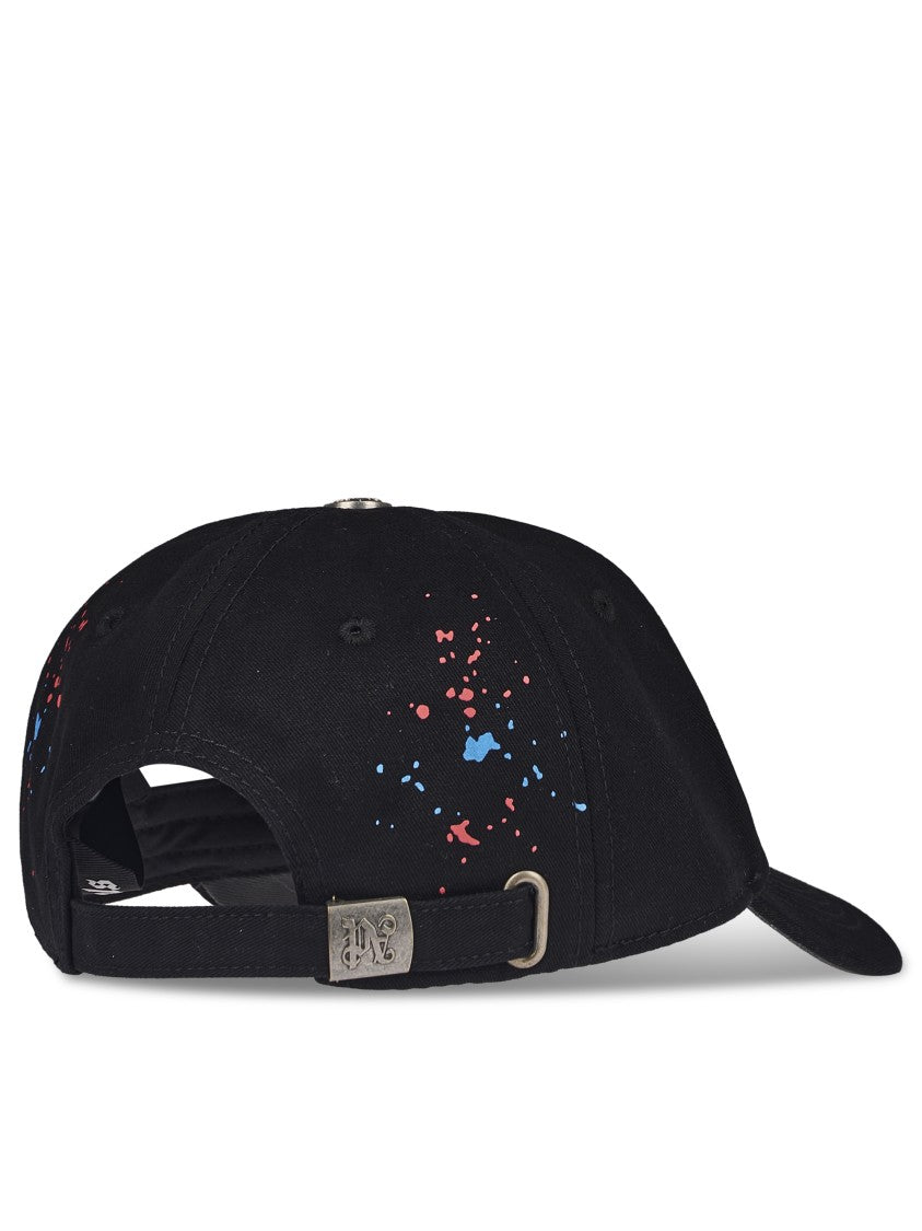 Palm Angels Curved Brim Cap With Bold Embroidery And Colorful Accents