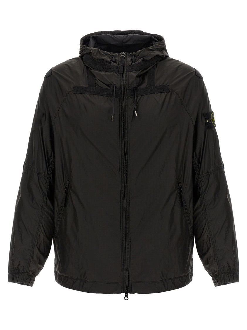 Stone Island High Tenacity Ripstop Nylon Windbreaker With Adjustable Hem