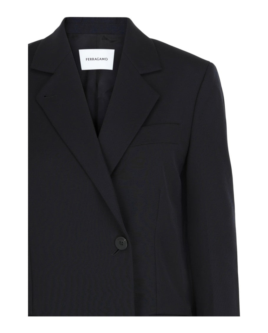 Ferragamo Single-Breasted Wool Blazer