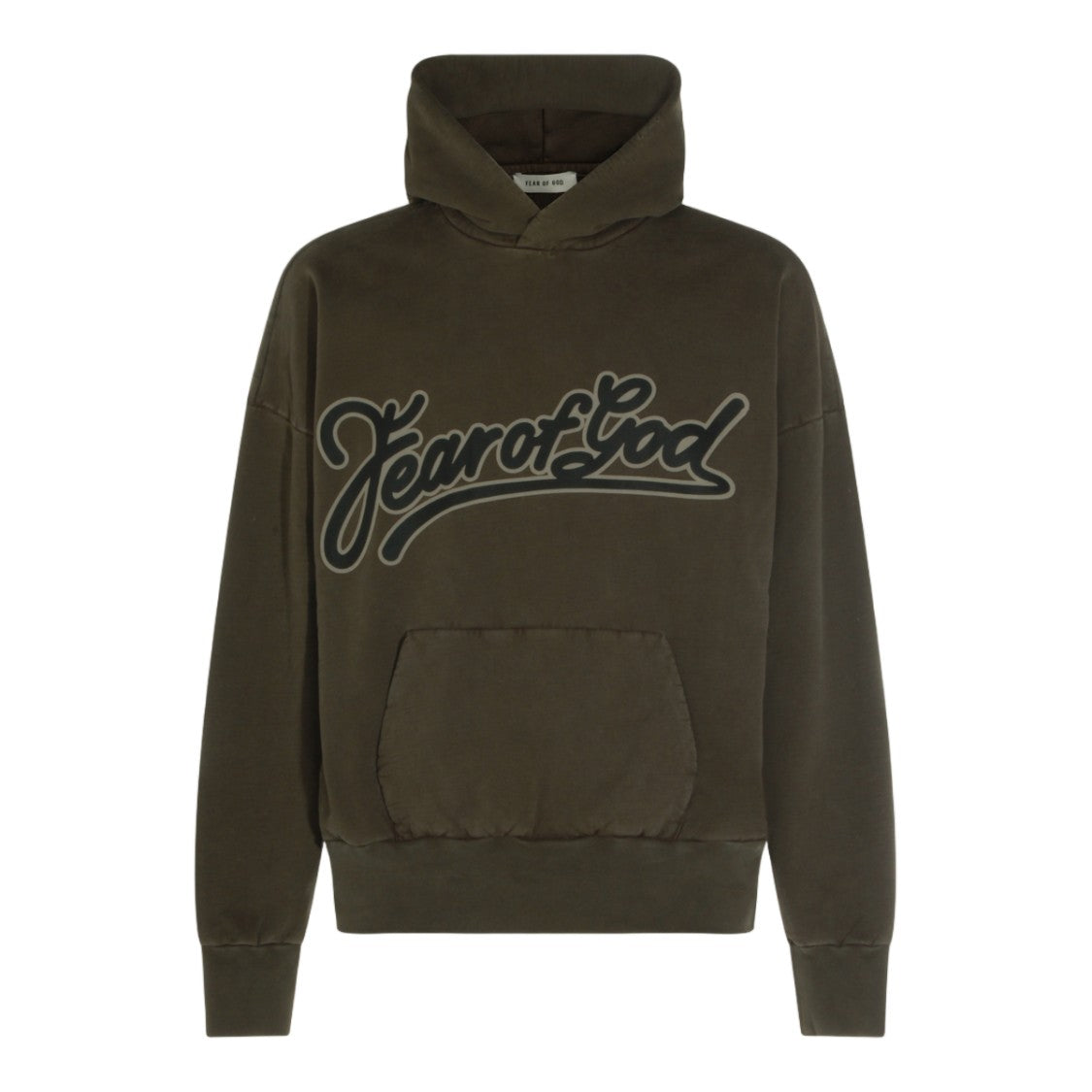 Fear Of God Relaxed Fit Hoodie With Stylish Script Logo