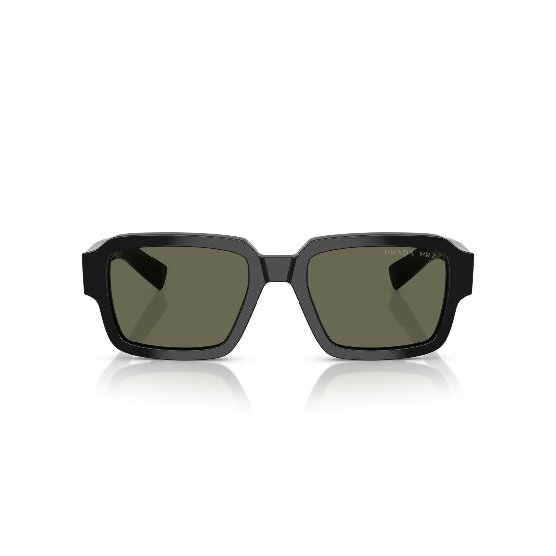 Prada 0Pr 02Zs Bold Rectangular Tortoiseshell Sunglasses From Prada