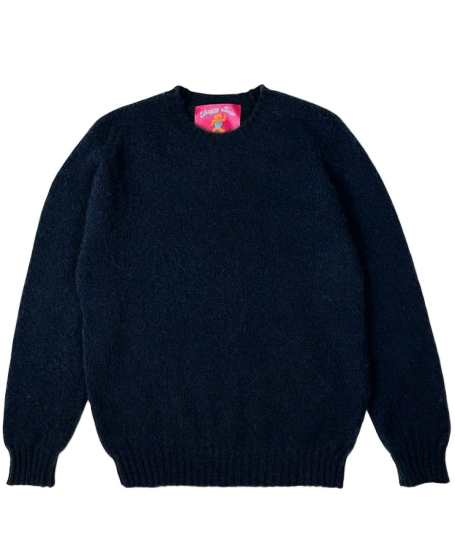 Howlin Classic Crewneck Sweater With Ribbed Detailing