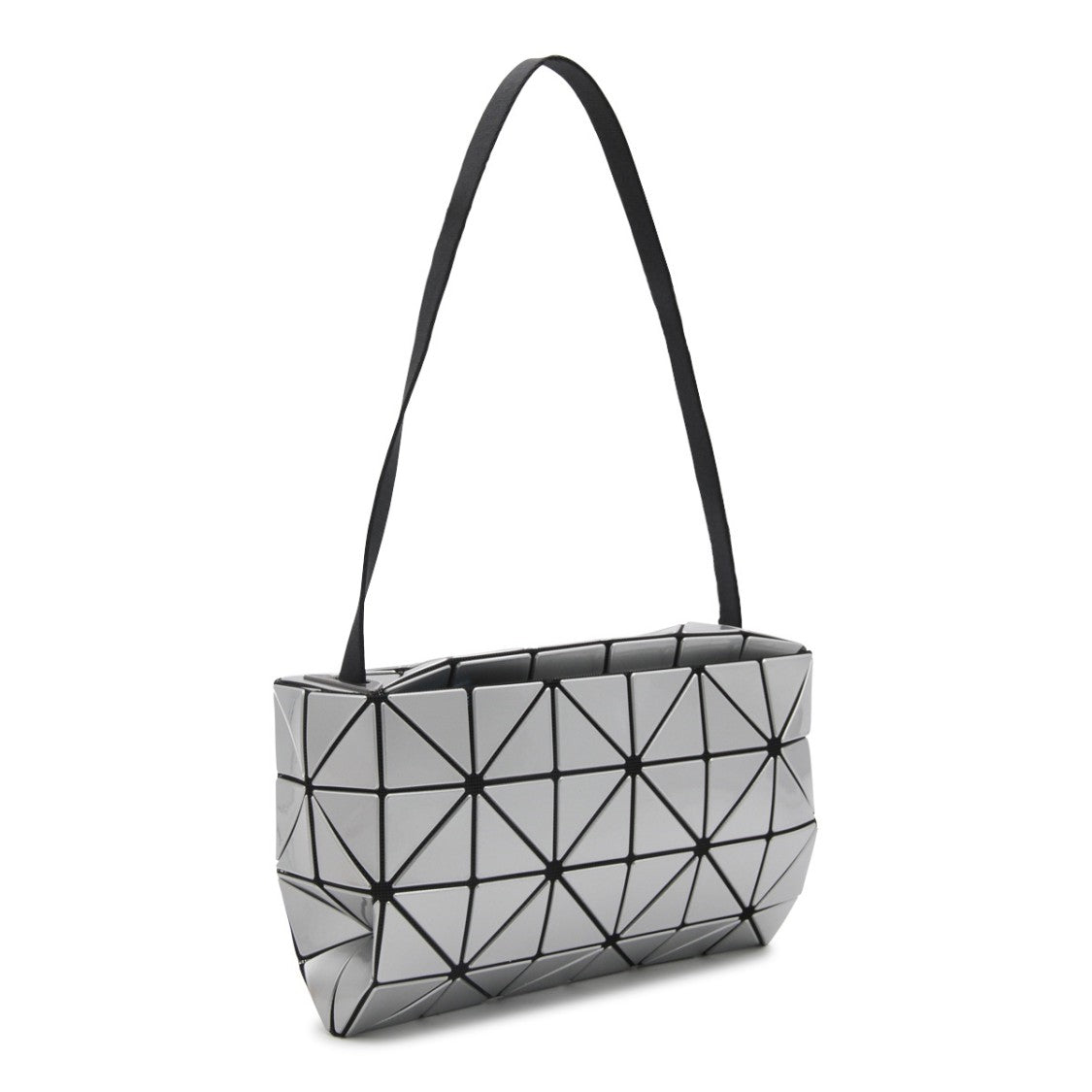 Bao Bao Issey Miyake Geometric Silver Bag With Sculptural Design