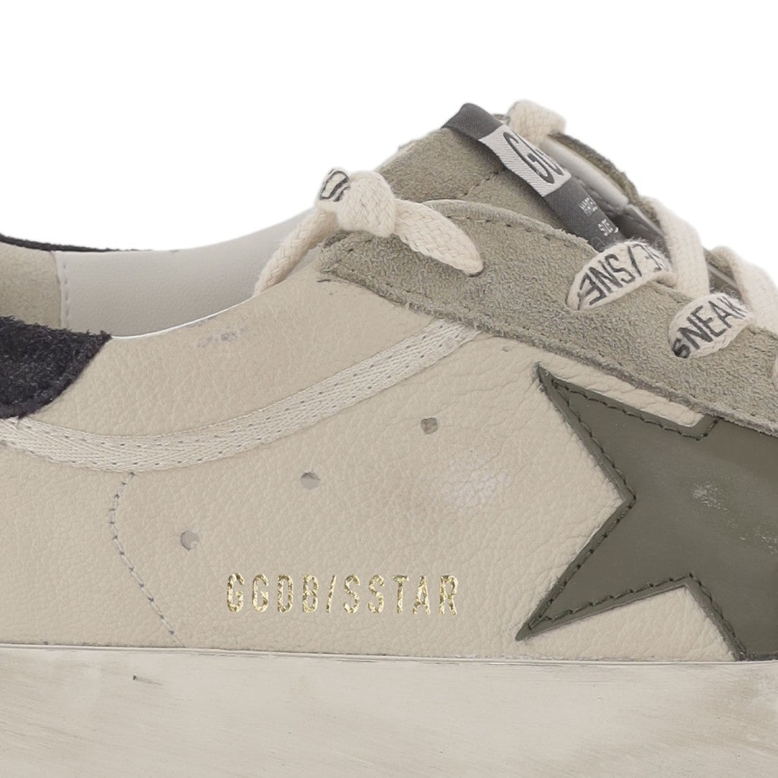 Golden Goose White Super-Star Leather Sneakers