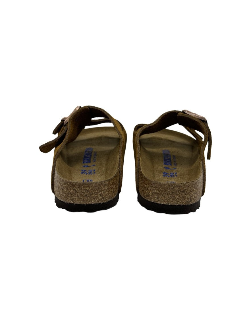 Birkenstock Arizona Suede Slide – Caramel