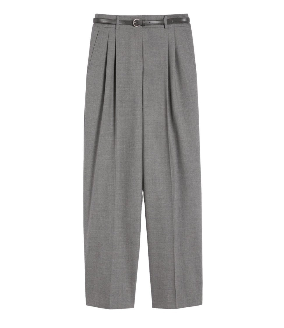 Max Mara Tailored Straight-Leg Trousers With Elastic Waistband