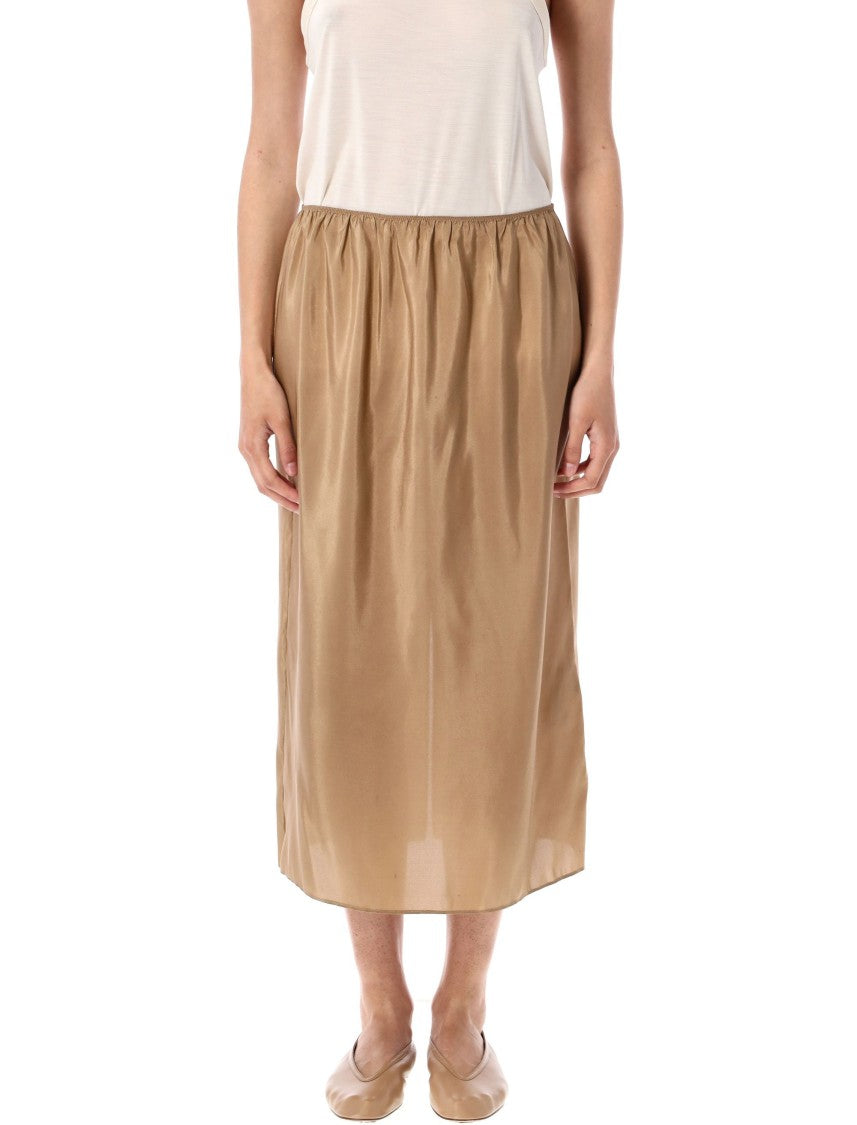Carven Satin Midi Skirt