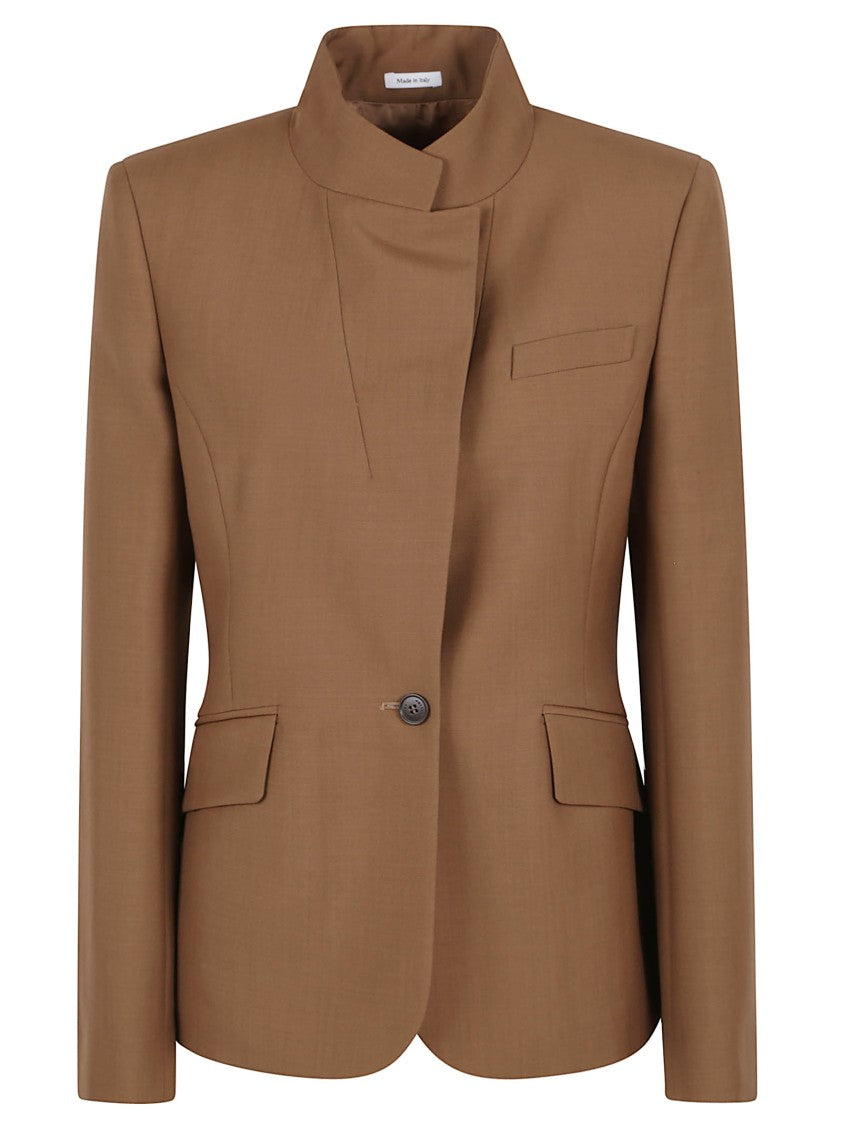 Alexander Mcqueen Tailored Wool Jacket With Structured Silhouette