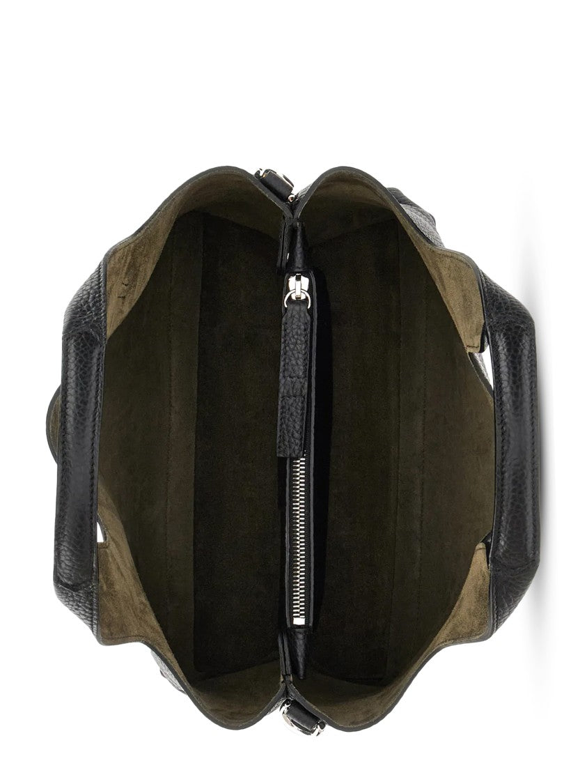 Hogan Textured Leather Tote Bag