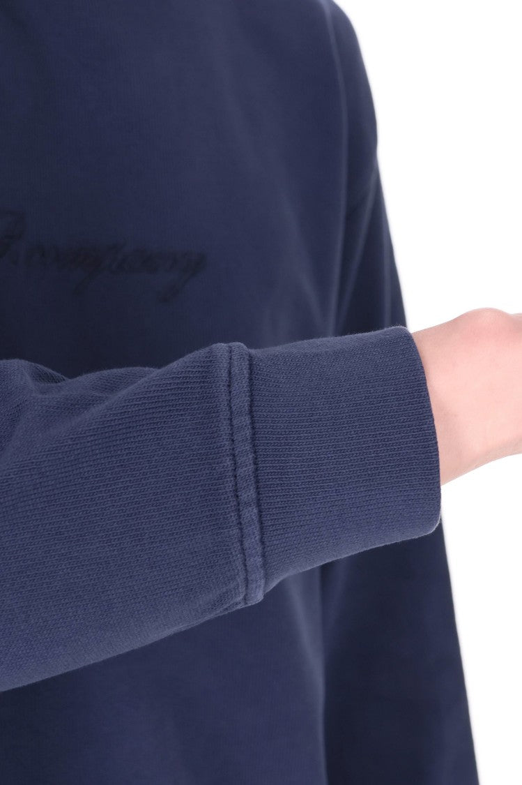C.P. Company Blue Boxy Fit Cotton Sweatshirt