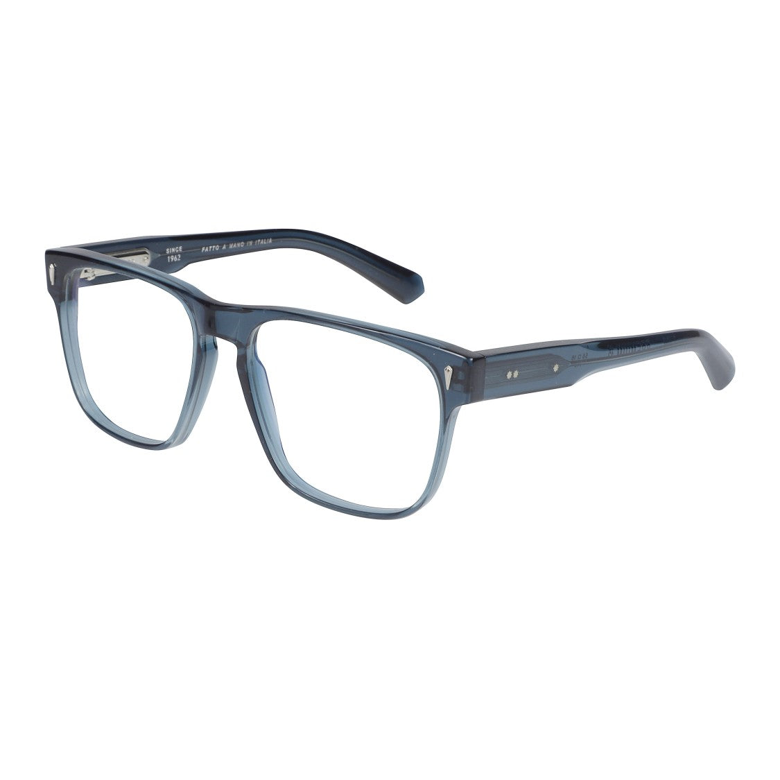 Kador Premium 12 Translucent Blue Acetate Rectangular Eyeglasses