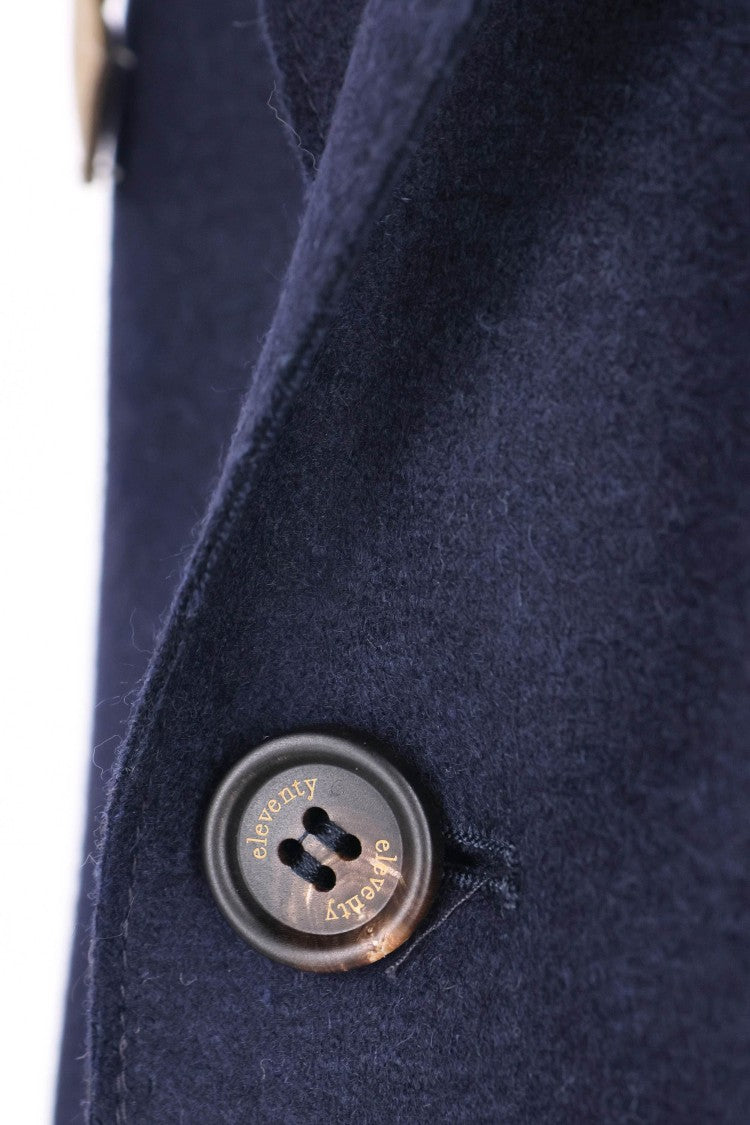 Eleventy Jersey Wool Jacket With Detachable Yoke