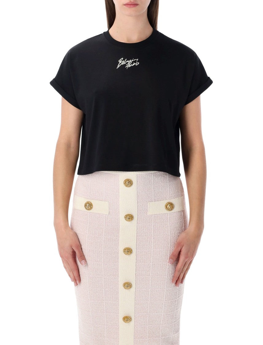 Balmain Balmain Paris Boxy Cotton T-Shirt