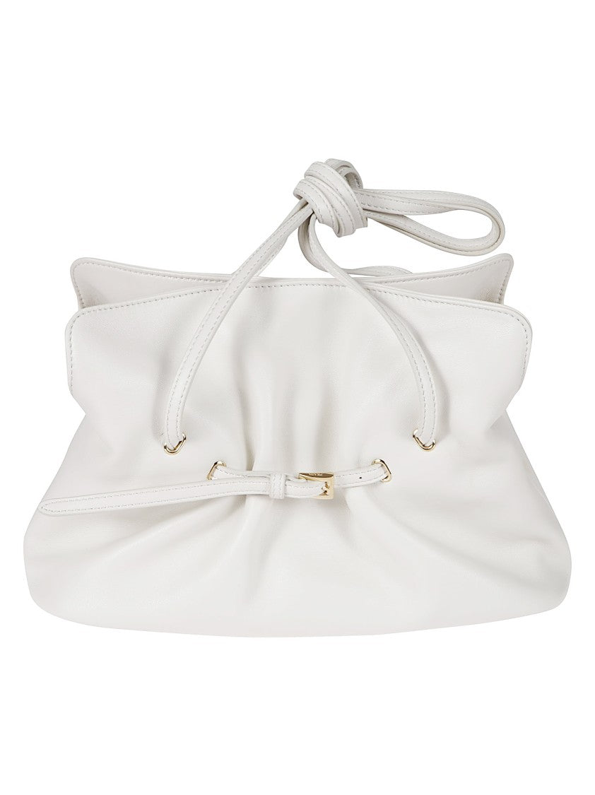 Prada Gathered Design Handbag With Knotted Strap Detail