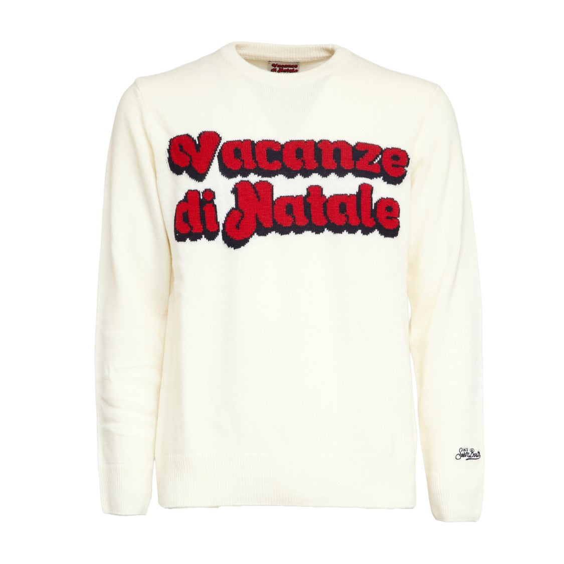 Mc2 Saint Barth Heron Christmas Holiday Jacquard Sweater