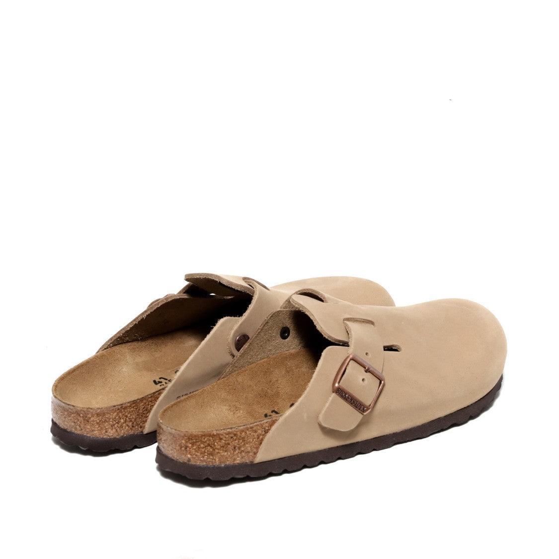 Birkenstock Beige Oiled Nabuck Leather Sabot Slipper
