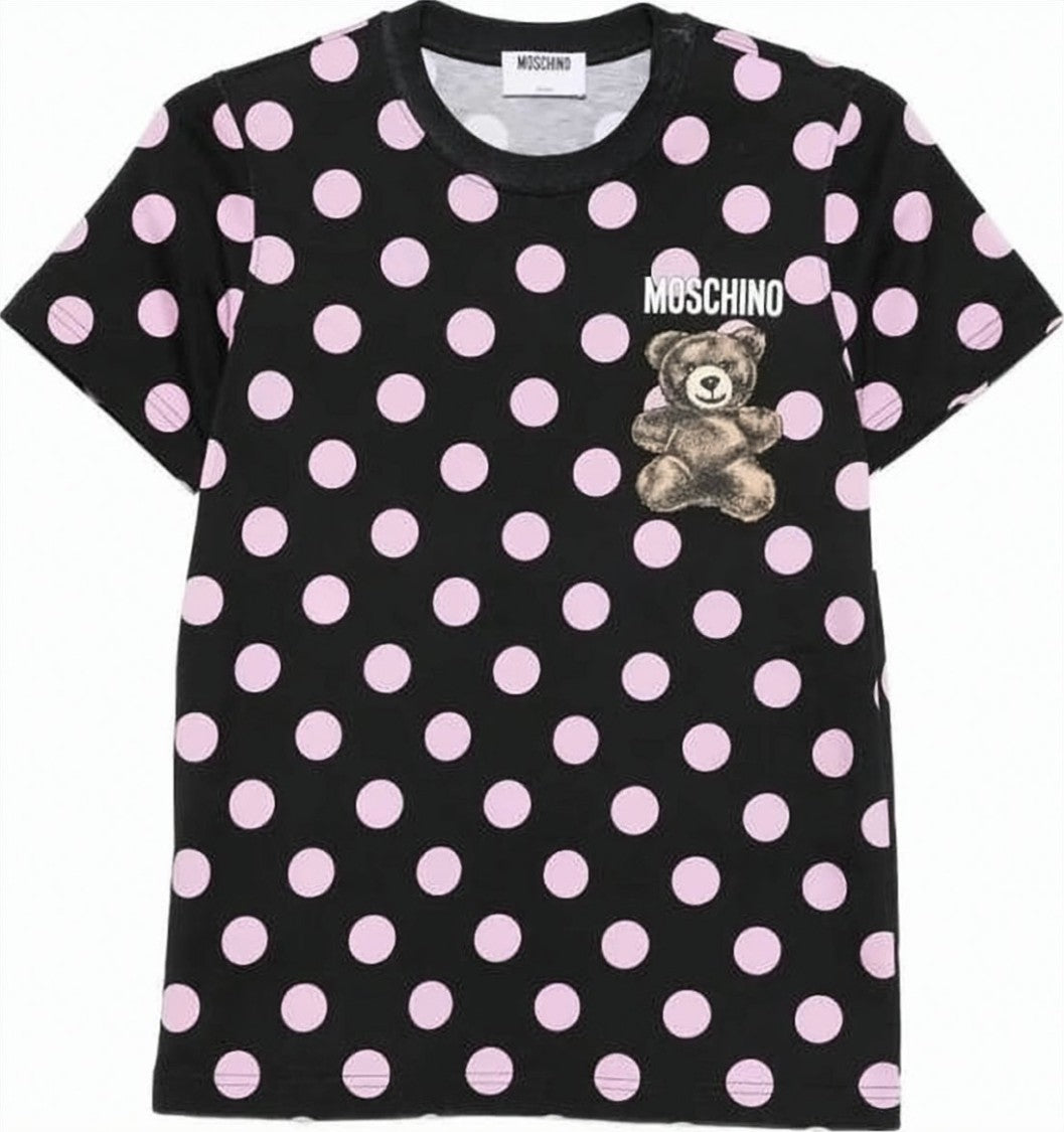 Moschino Black Cotton Short-Sleeved T-Shirt