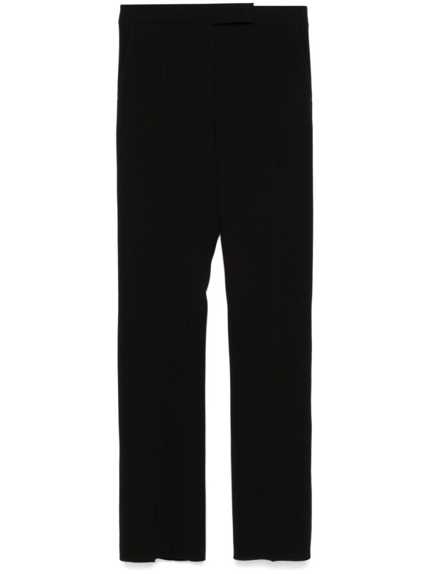Max Mara Tailored Black Vincita Trousers With Pressed Crease