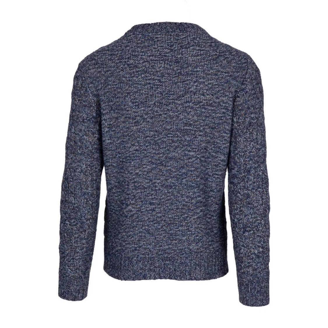 Paolo Fiorillo Capri Textured Knit Sweater With Crew Neckline