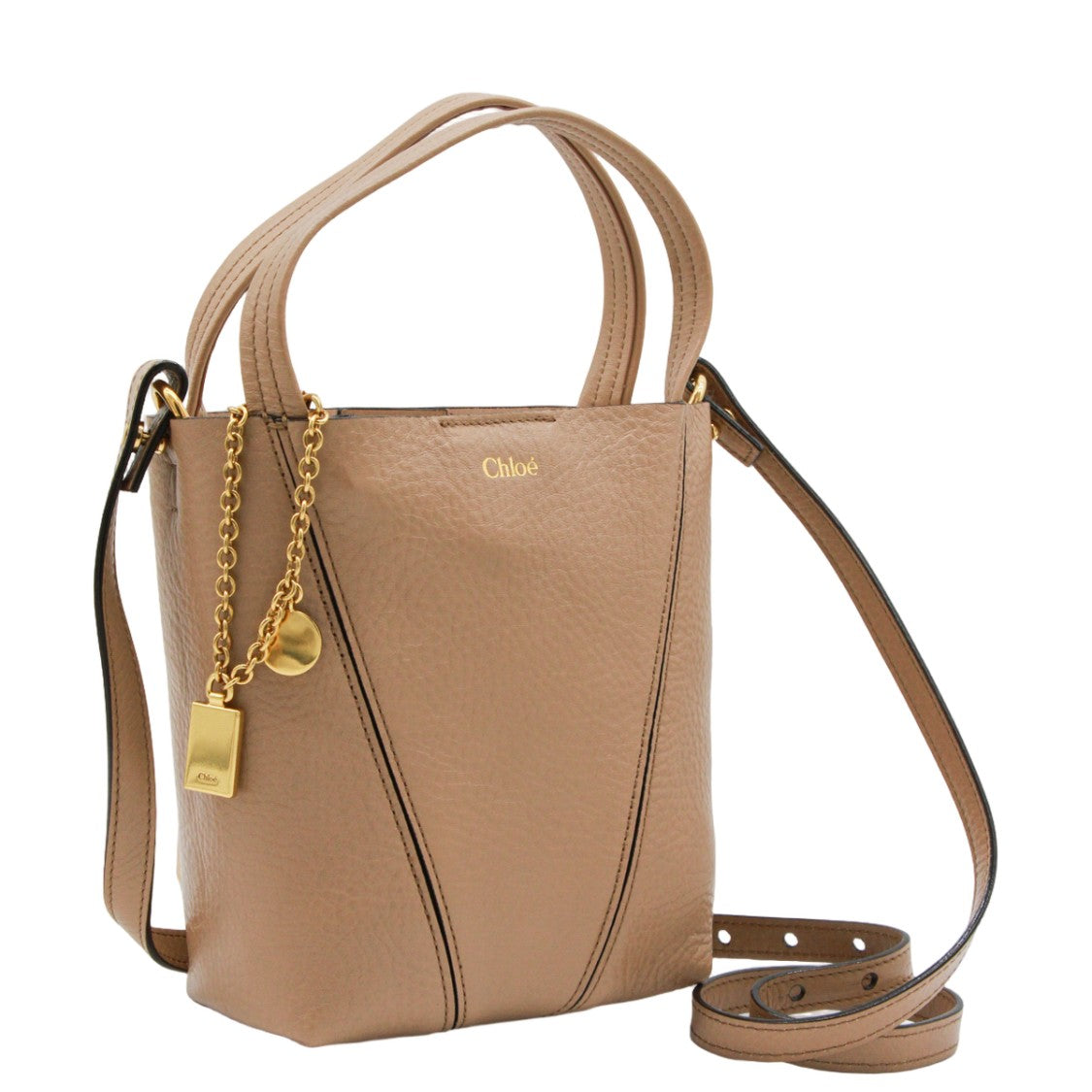 Chloé Structured Tote Bag With Gold-Tone Accents