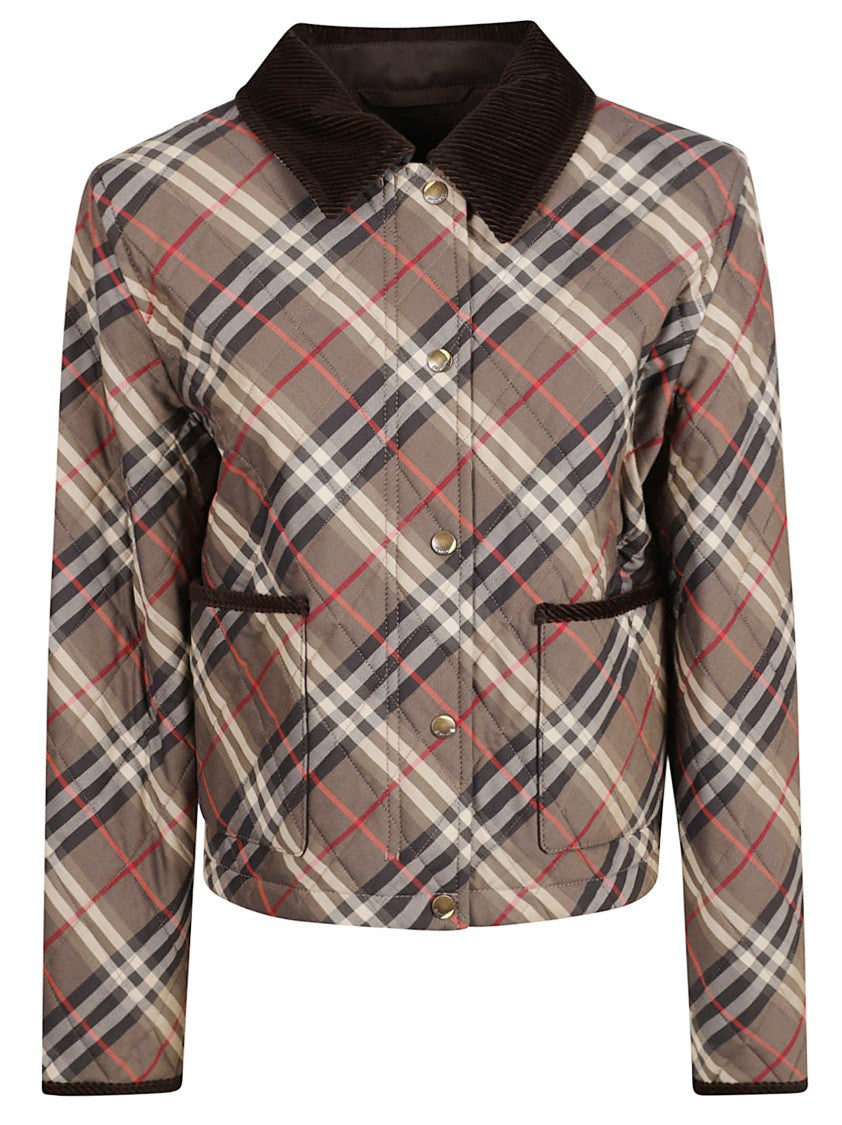 Burberry Plaid Pattern Jacket