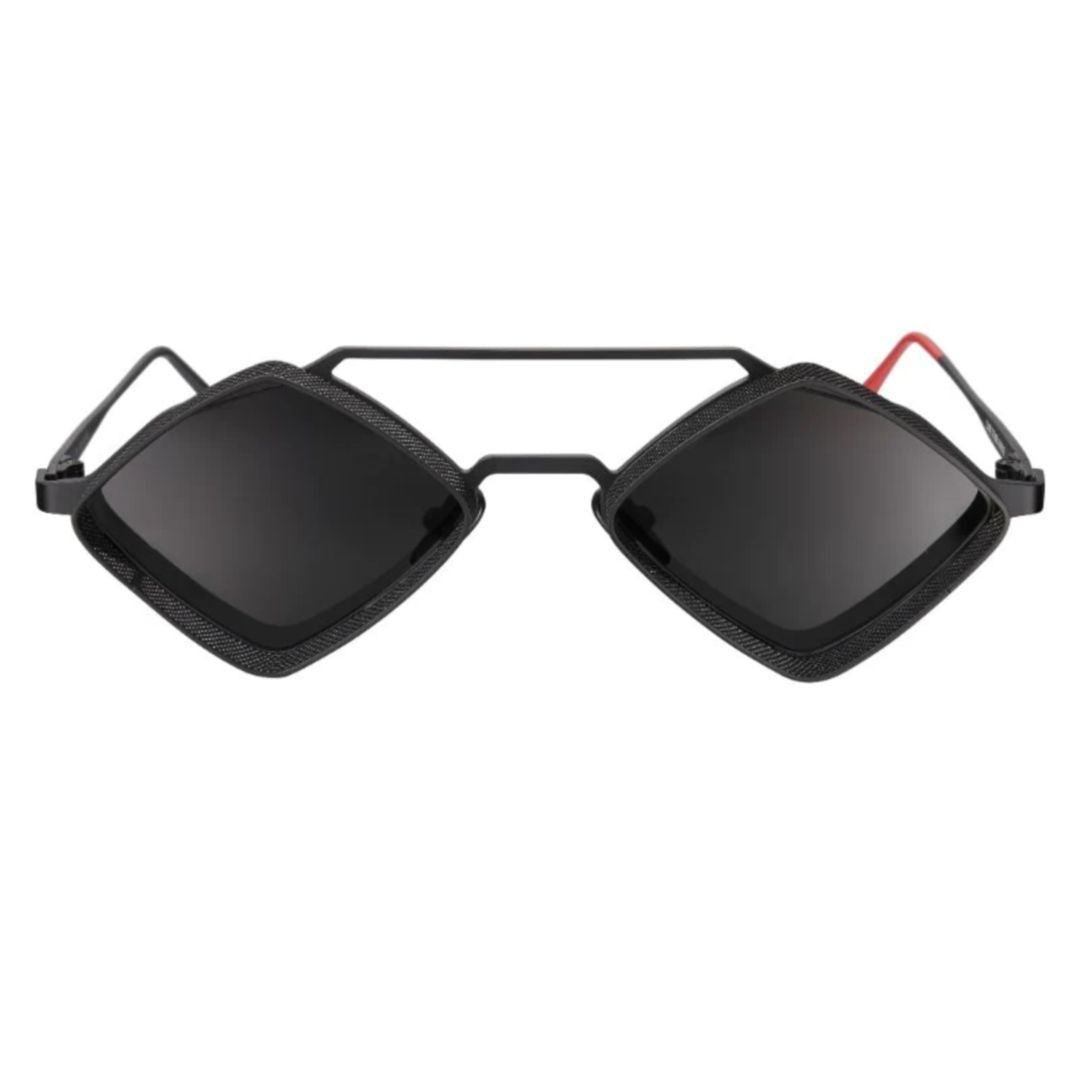 Vysen J-1 Geometric Square Lens Sunglasses With Textured Frame