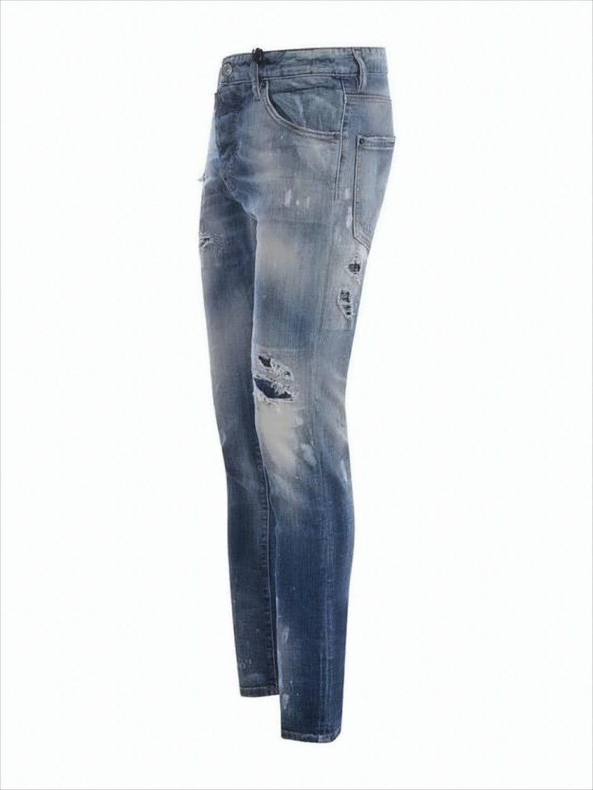 Dsquared2 Distressed Slim Fit Denim Pants