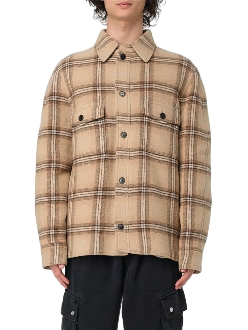Isabel Marant Plaid Wool-Blend Jacket With Structured Collar