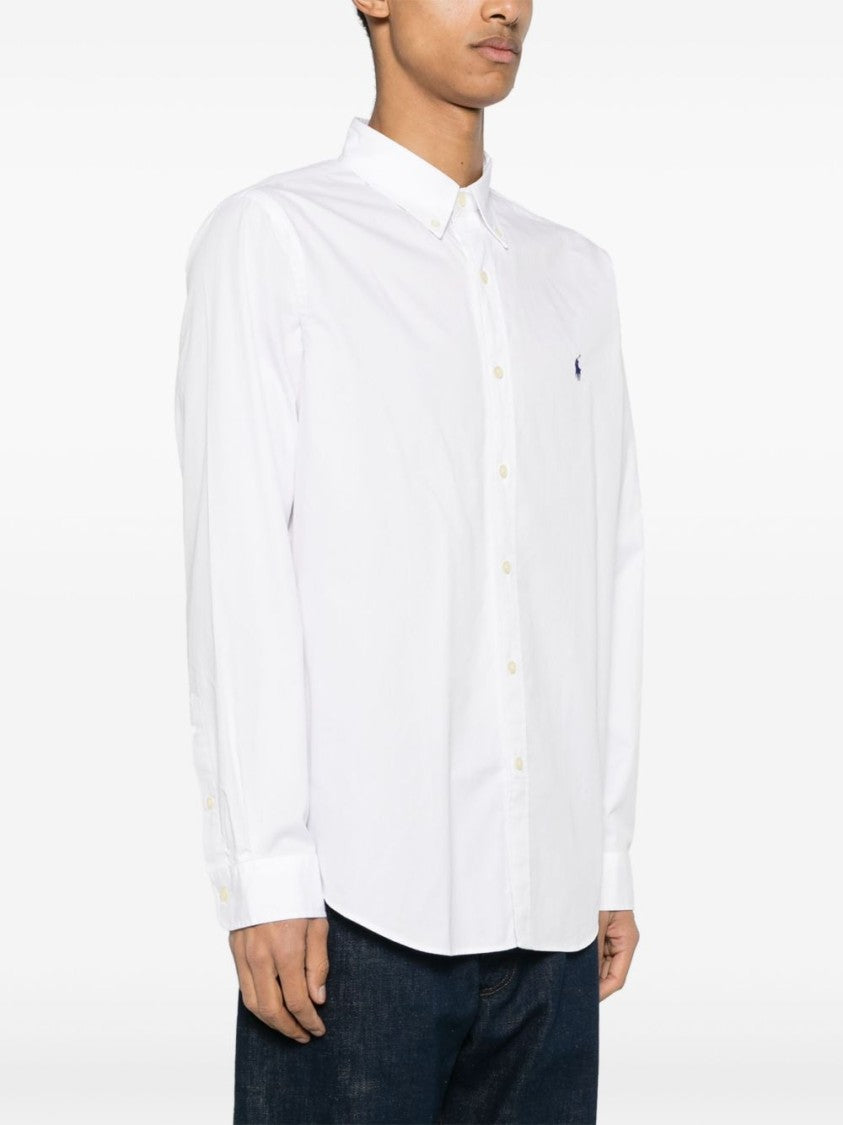 Polo Ralph Lauren Classic Fit White Cotton Shirt