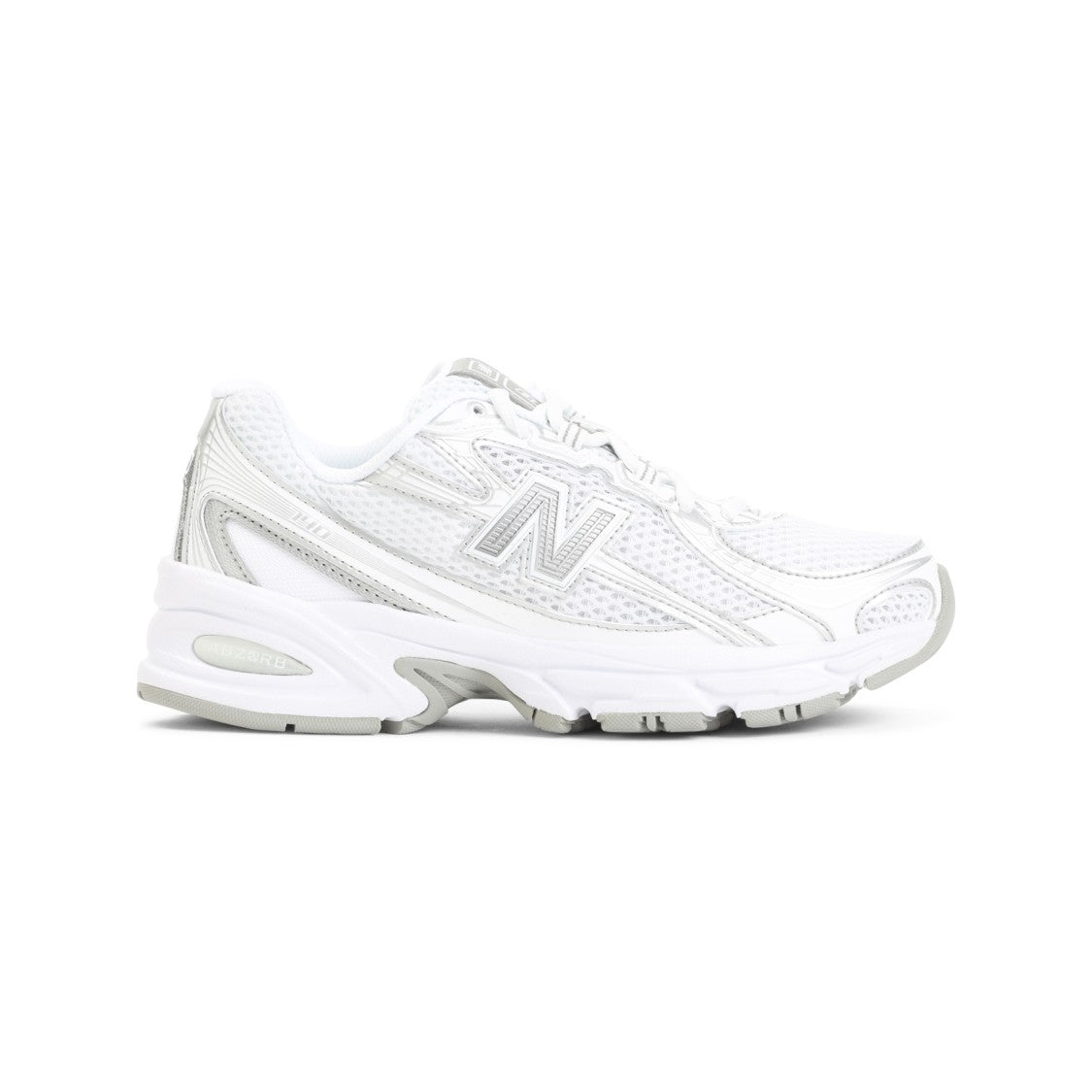 New Balance Streamlined White Sneakers With Breathable Mesh Upper