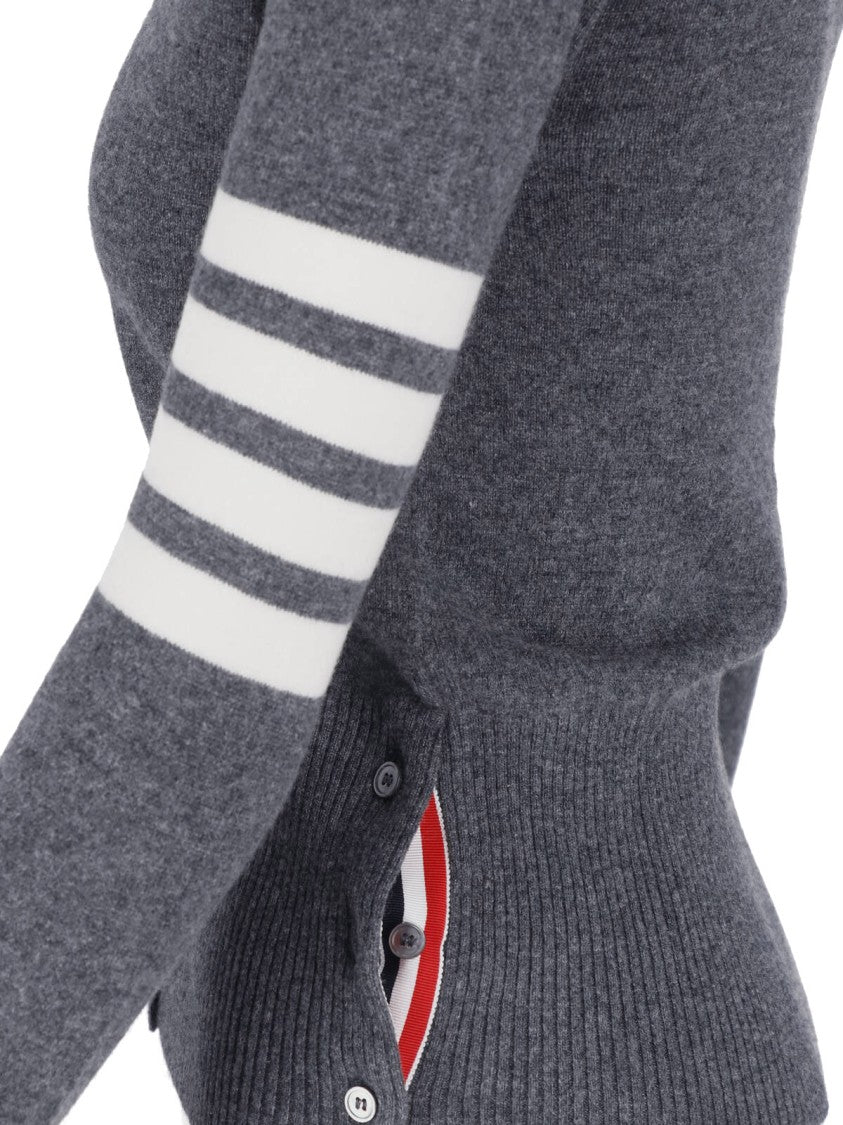 Thom Browne Grey Cashmere 4-Bar Cardigan