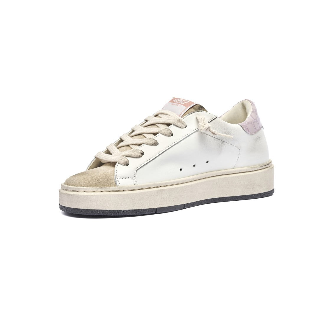 4B12 White Leather Evo Sneakers