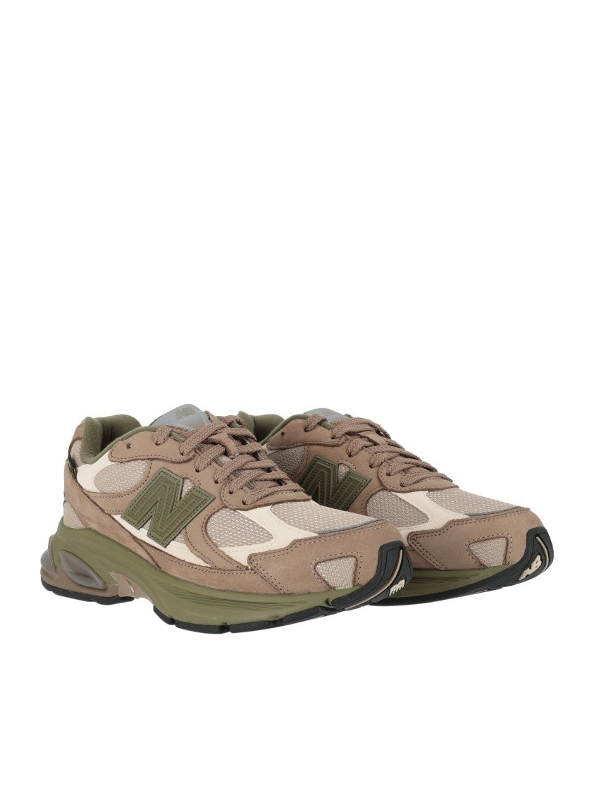 New Balance Light Mushroom Nubuck Mesh Sneakers