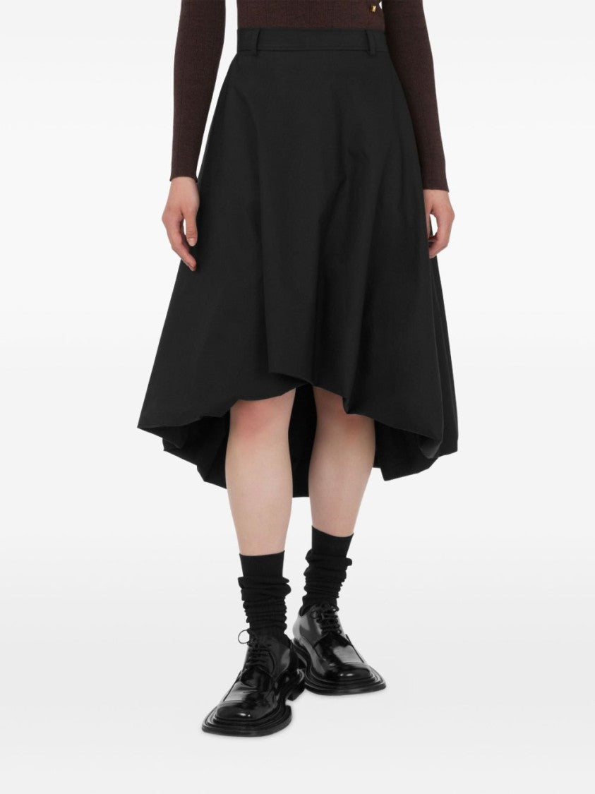 Moschino A-Line Skirt With Asymmetric Hem