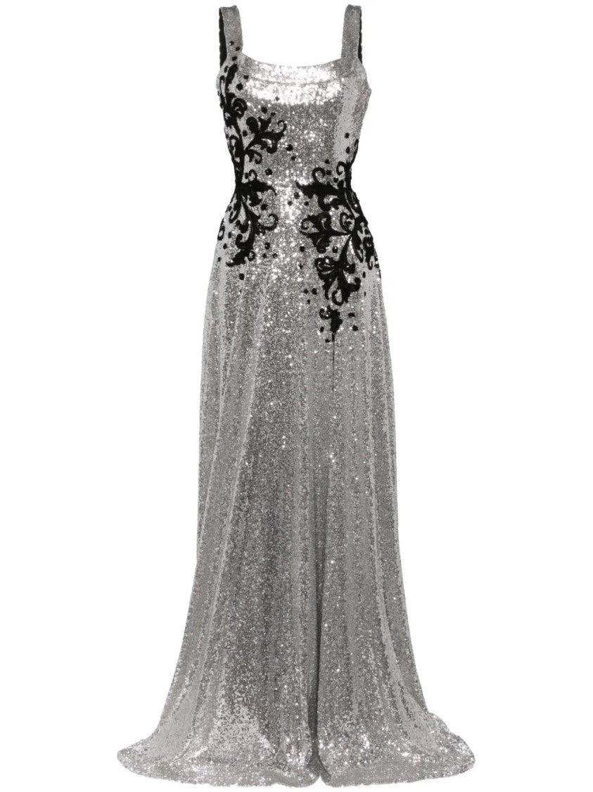 Saiid Kobeisy Sequin Dress With Embroidery