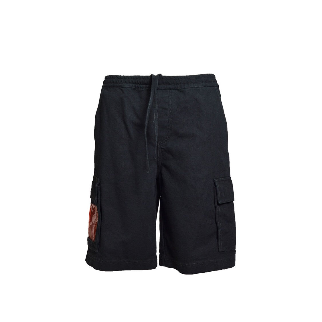 44 Label Group Id Cargo Bermuda Shorts In Black Cotton