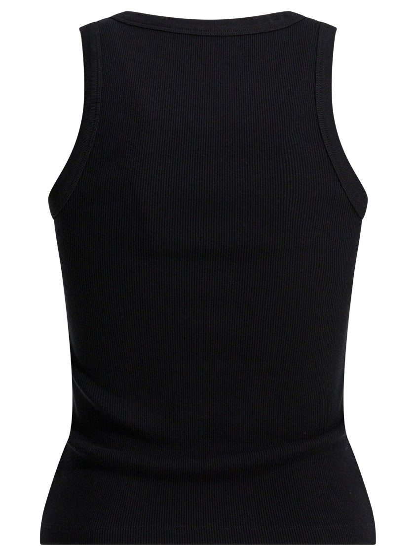 Givenchy Fitted Ribbed Tank Top With Subtle Logo Detail