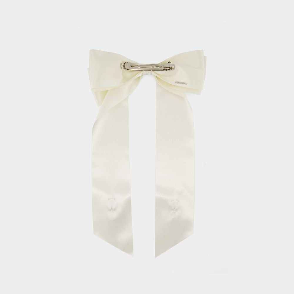 Simone Rocha Flower Bow Hair Clip - Polyester - Ivory