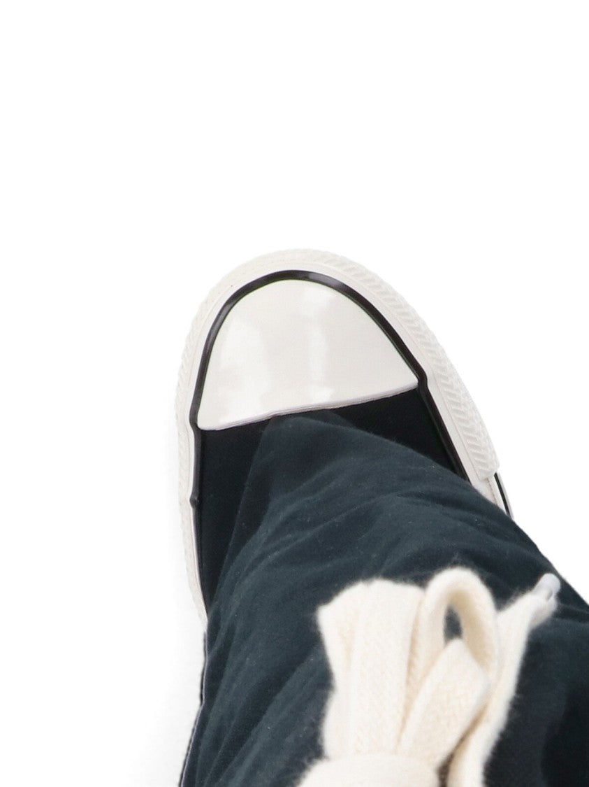 Vaquera Extended Fabric Sneakers With Drawstring Closure And Classic Rubber Sole